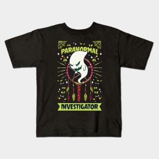 Paranormal Investigator Shirt ghost hunter gift Kids T-Shirt